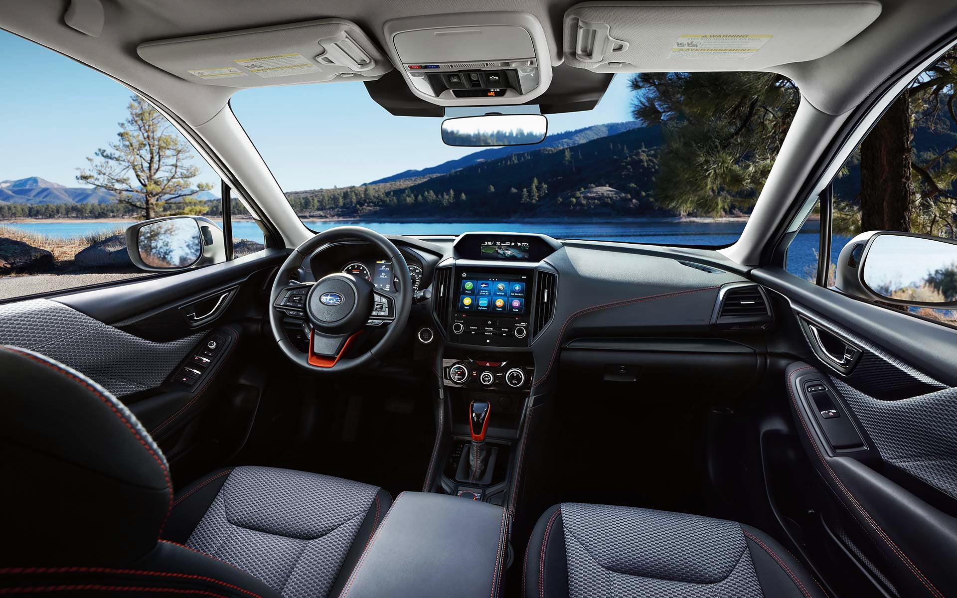 The interior and front dash of the 2022 Forester. | Romano Subaru in Syracuse NY