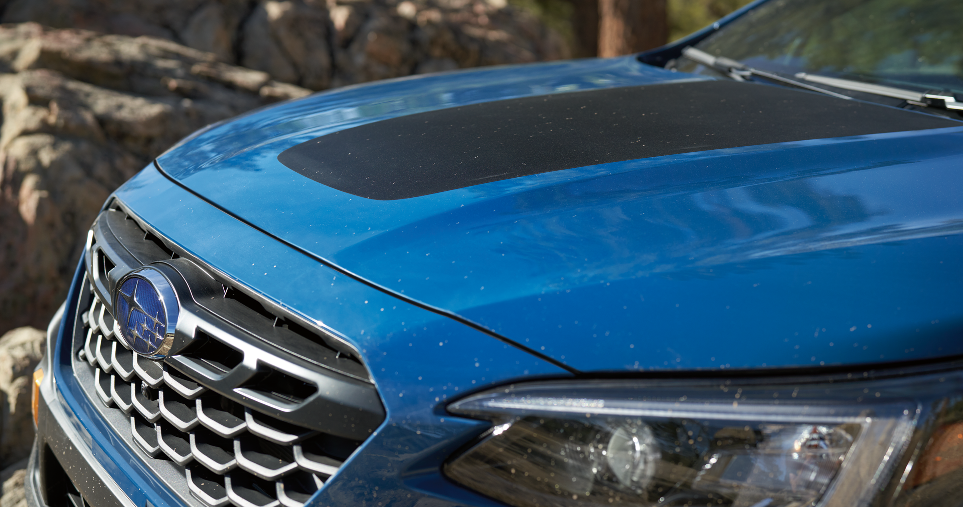 A close-up of the anti-glare hood design of the 2023 Outback Wilderness. | Romano Subaru in Syracuse NY