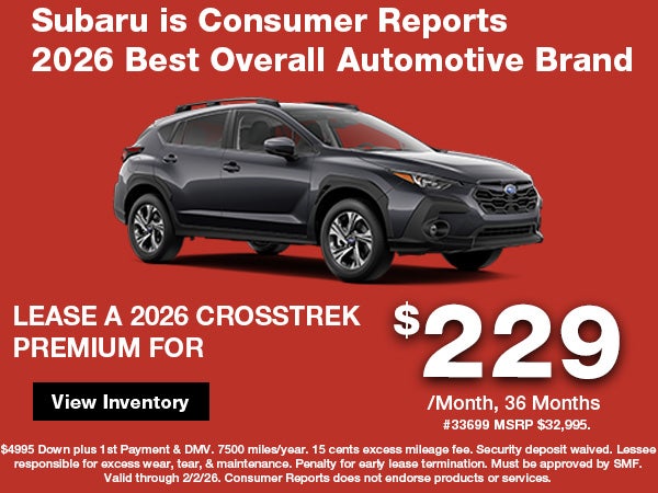 New 2026 Subaru Crosstrek Premium Lease
