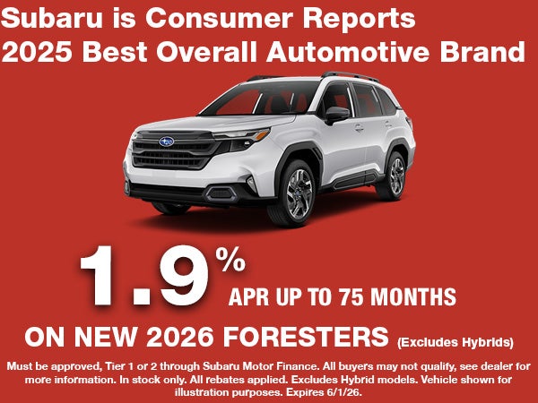 Special APR on New 2026 Subaru Forester Gas Models
