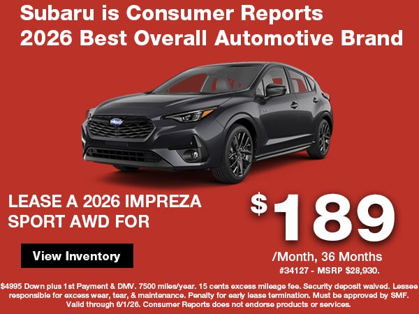 New Impreza Lease