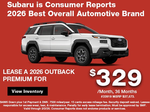 New 2026 Outback Premium Lease