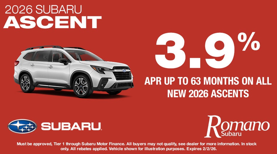 Special APR on New 2026 Subaru Ascents