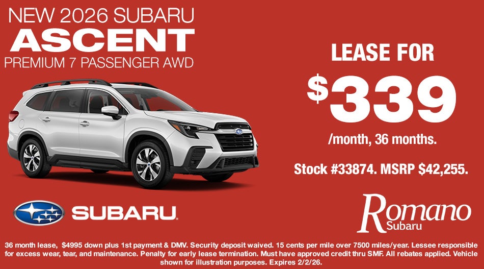 New 2026 Subaru Ascent Premium 7 Passenger AWD