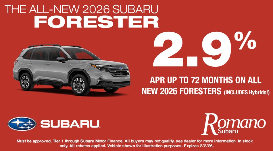 Special APR on New 2026 Subaru Foresters