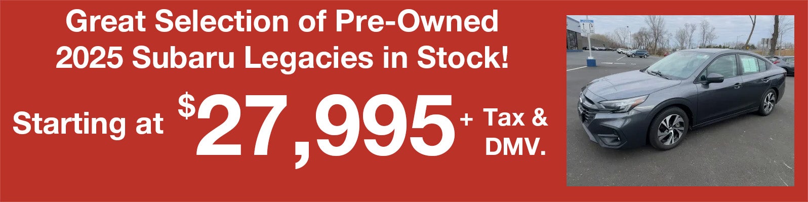 Pre-Owned 2025 Subaru Legacies